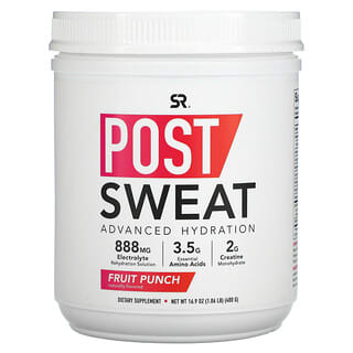 Sports Research, Post-Sweat Advanced Hydration, Fruit Punch, 16.9 oz (480 g)