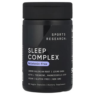 Sports Research, Complexe pour le sommeil, Sans mélatonine, 60 capsules végétariennes