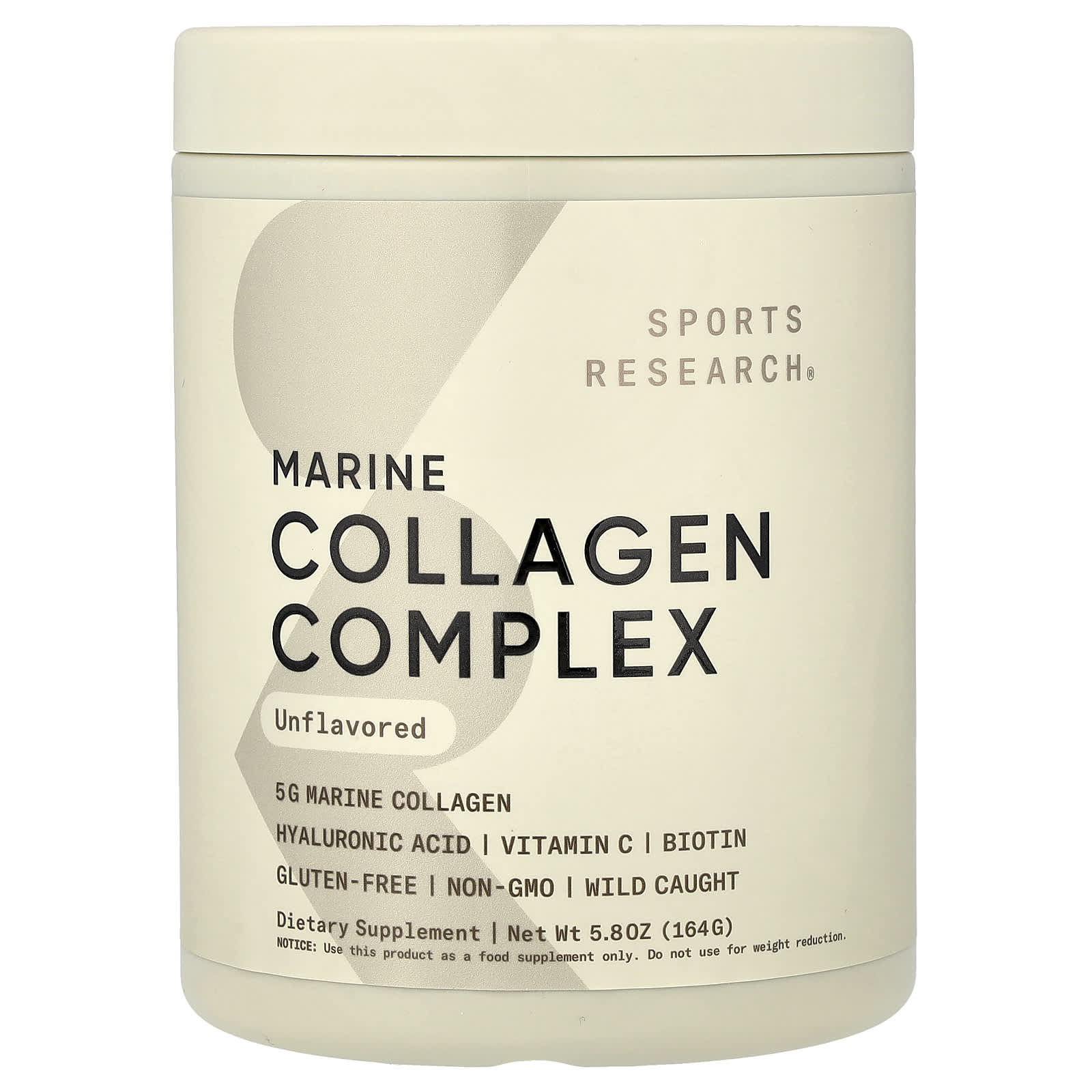 Marine Collagen Complex, Unflavored, 5.8 oz (164 g)