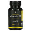 Vitamin K2 with Coconut Oil, Plant Based, 100 mcg, 60 Veggie Softgels