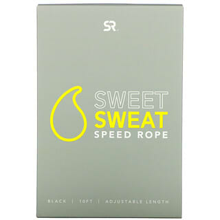 Sports Research, Sweet Sweat 速度绳，黑色，1 根
