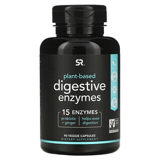 Sports Research, Plant-Based Digestive Enzymes, 90 Veggie Capsules