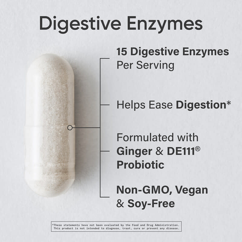 Plant-Based Digestive Enzymes, 90 Veggie Capsules