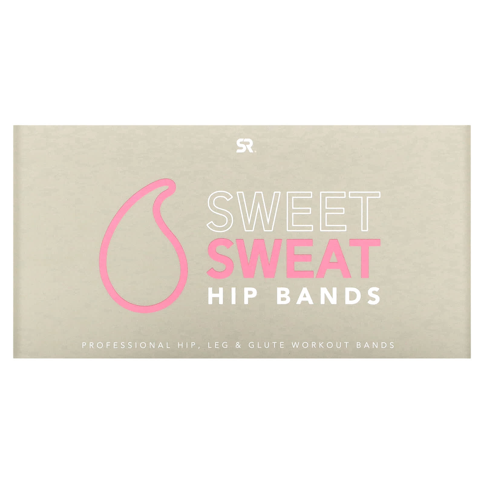 Sports Research, Sweet Sweat（スイートスウェット）ヒップバンド、ピンク、バンド3本
