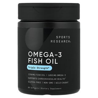 Sports Research, Omega-3 Fish Oil, 60 Softgels