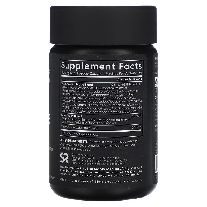 Women's Probiotics, Cranberry, 65 Billion CFU, 30 Delayed Release Capsules