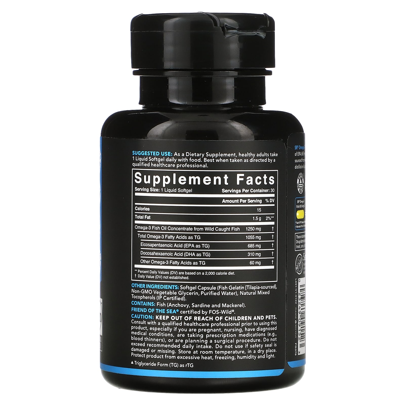 Sports Research, Omega-3 Fish Oil, Triple Strength , 30 Softgels