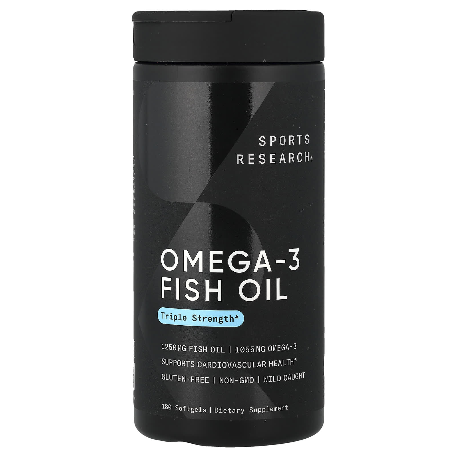 Omega-3 Fish Oil, Triple Strength, 180 Softgels