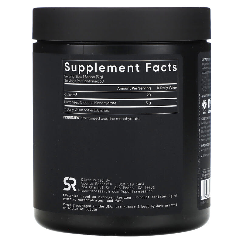 Kreatin Monohidrat, Aromasız, 10,58 oz (300 g)