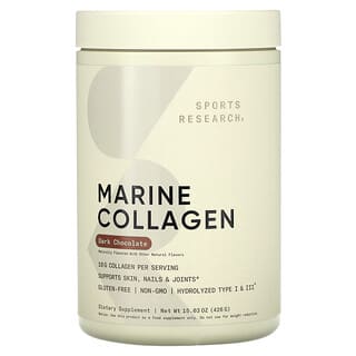 Sports Research, Colágeno marino, Chocolate negro, 426 g (15.03 oz)
