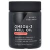 Olio di krill con omega 3, doppia concentrazione, 60 capsule molli