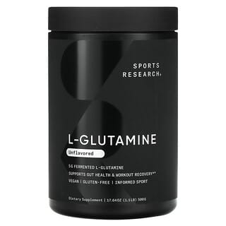 Sports Research, L-谷氨酰胺，原味，1.1 磅（500 克）