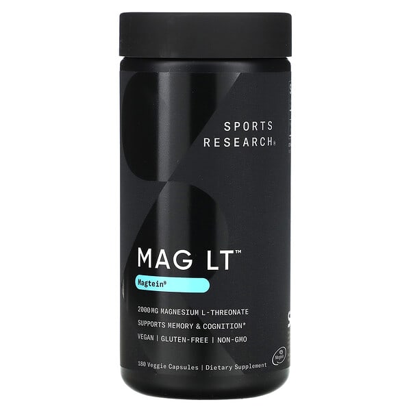 Sports Research, MAG LT，2,000 毫克，180 粒素食膠囊（每粒膠囊 666 毫克）