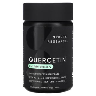 Sports Research, Quercetina, 30 cápsulas blandas