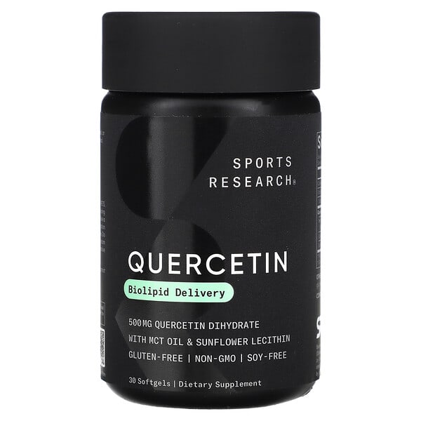 Sports Research, Kuersetin, 30 Kapsul Gel Lunak