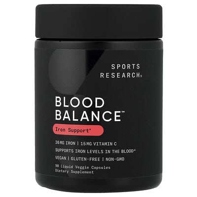 Sports Research, Blood Balance™, 90 Liquid Veggie Capsules