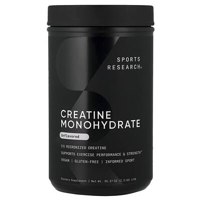Sports Research, Creatine Monohydrate, Unflavored, 2.2 lbs (1 kg)