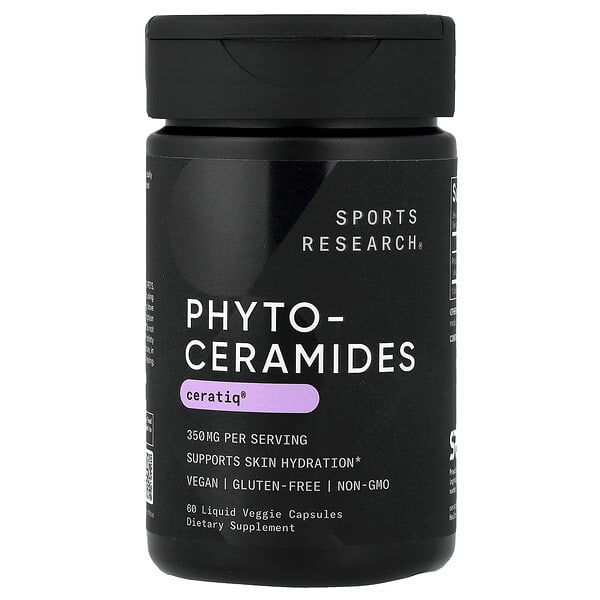 Sports Research, 파이토세라마이드, 350mg, 액상 베지 캡슐 60정
