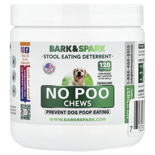 Bark&Spark, No Poo Chews, For Dogs, Chicken , 120 Soft Chews, 9.3 oz (264 g)