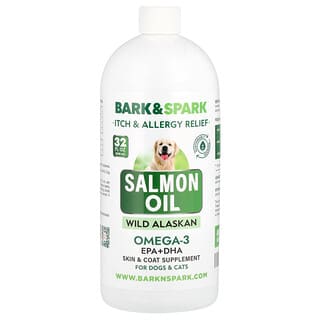 بارك أند سبارك‏, Salmon Oil, For Dogs & Cats, 32 fl oz (946 ml)