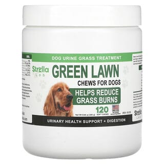 StrellaLab, Green Lawn Mastigável para Cães, 120 Soft Mastigáveis, 240 g (8,46 oz)