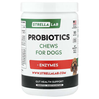 StrellaLab, Avancerad glukosamin, stora och äldre hundar, bacon, 180 mjuka tuggtabletter, 432 g