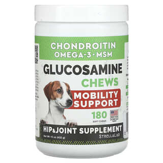 StrellaLab, Glucosamine Chews, For Dogs & Cats, 180 Soft Chews, 15 oz (432 g)