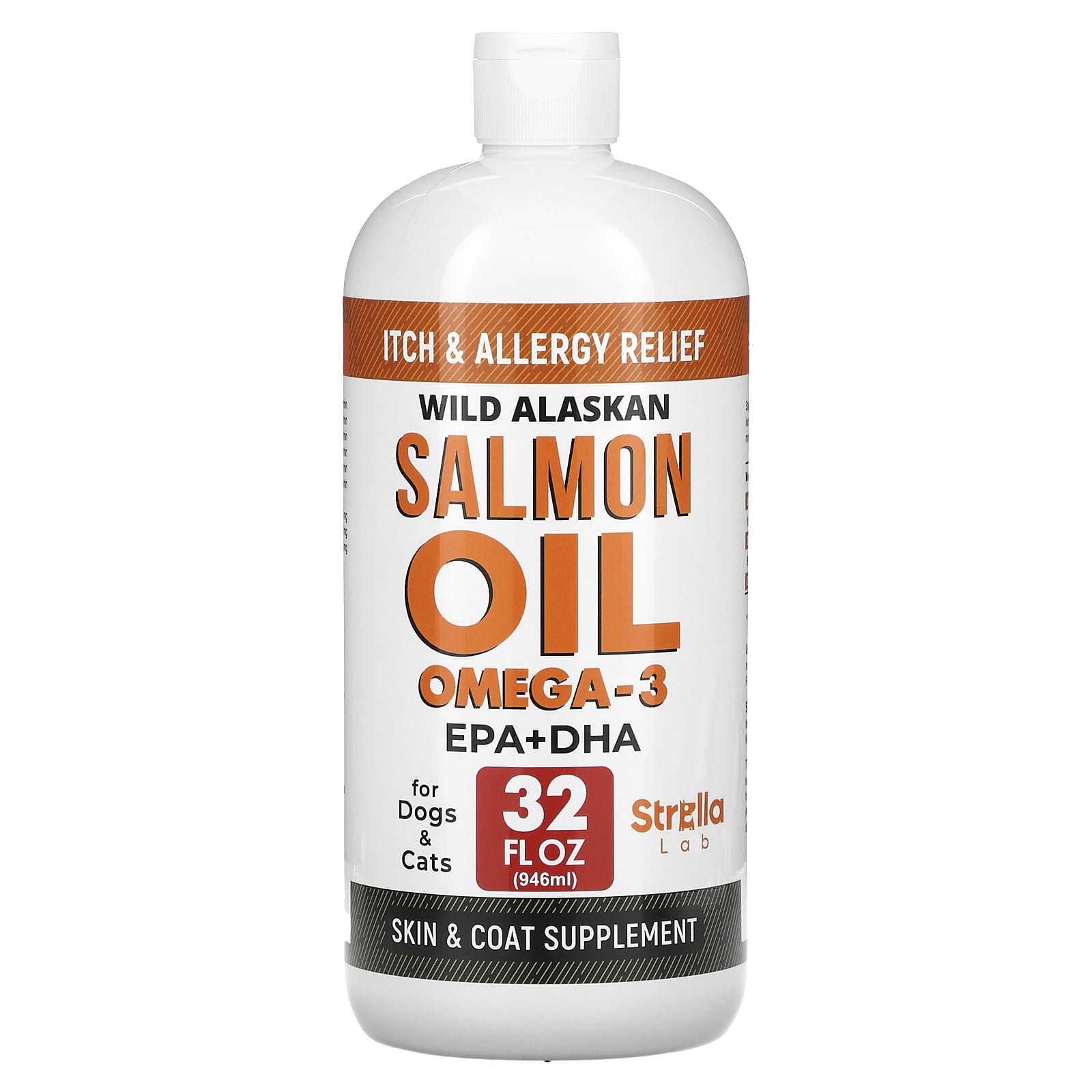  Salmon Fish Oil Omega 3 for Dogs - with Wild Alaskan Salmon Oil  - Anti Itch Skin & Coat + Allergy Support - Hip & Joint + Arthritis Dog  Supplement +