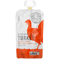 Serenity Kids, Pavo con batata, calabaza y remolacha orgánicas, 6 meses en adelante, 99 g (3,5 oz)