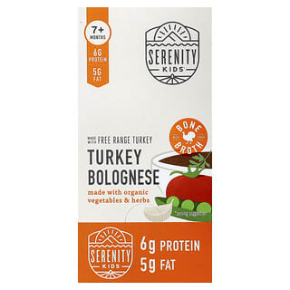 Serenity Kids, Turkey Bolognese, 7+ Months, 6 Pouches, 3.5 oz (99 g) Each