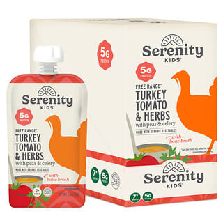 Serenity Kids, Органикалық көкөністер мен дәмдеуіштер қосылған жүгерілі Бринзале, 6 пакет, 3,5 унциядан (99 г) әрқайсысы