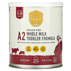 Serenity Kids, Fórmula A2 con leche entera para niños pequeños, de 12 a 36 meses, 360 g (12,7 oz)