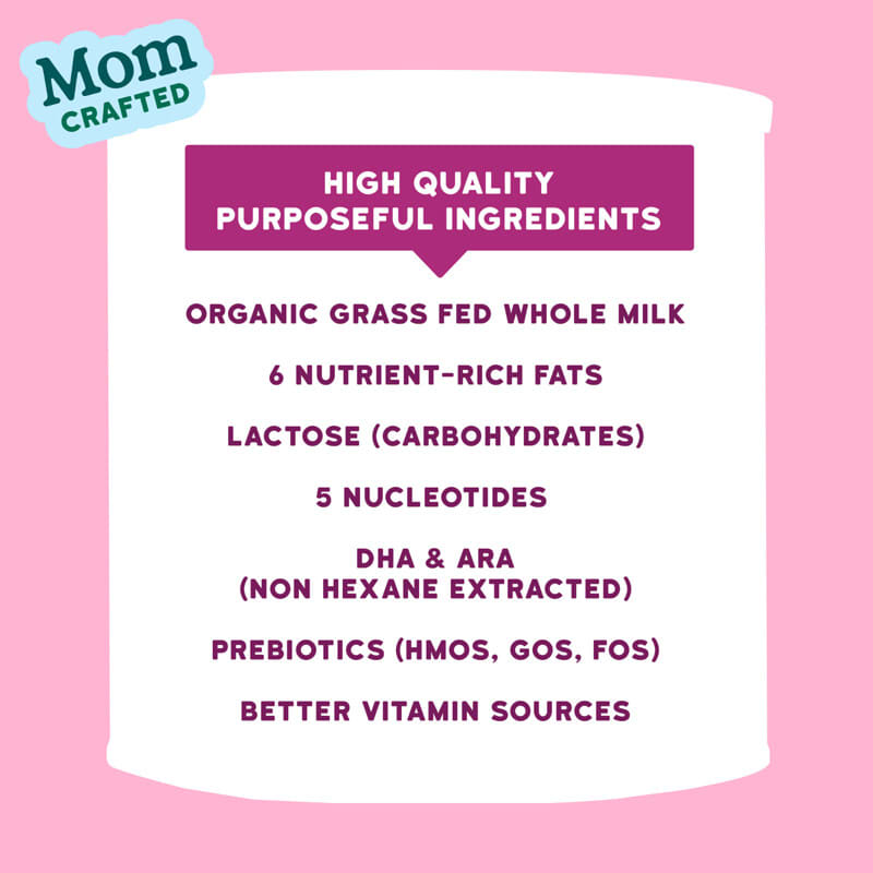 A2, Grass Fed Whole Milk Toddler Formula, For Tots 12-36 Months