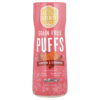 Serenity Kids, Grain Free Puffs, Pumpkin & Cinnamon, 1.5 oz (42 g)