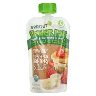 Sprout Organic, Power Pak, 12 Months & Up, Strawberry with Superblend Banana & Butternut Squash, 4 oz (113 g)