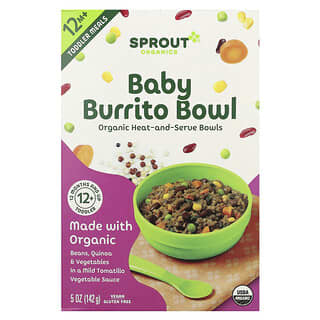 Sprout Organics, Ciotola per burrito per bambini, 12 mesi e oltre, 142 g