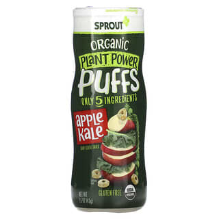 Sprout Organic, Bocadillos potentes para plantas, Manzana y col rizada, 43 g (1,5 oz)