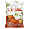 Crinklez，膨化鷹嘴豆和蔬菜零食，12 個月及以上，南瓜和胡蘿蔔，1.484 盎司（42 克）
