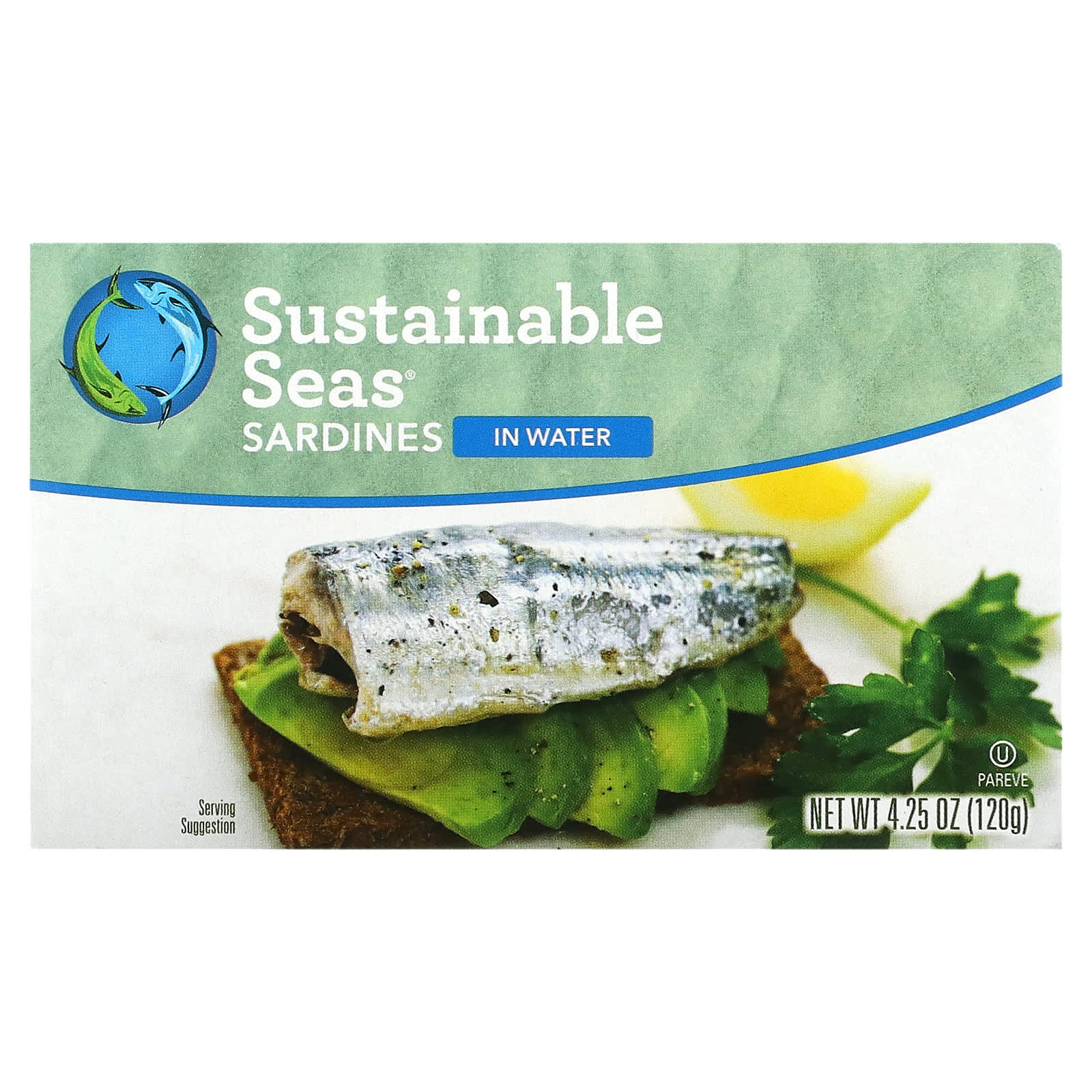Sustainable Seas, Sardines In Water, 4.25 oz (120 g)