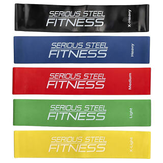 Serious Steel Fitness, 12 Inch Mini Loop Pack, 5 Count