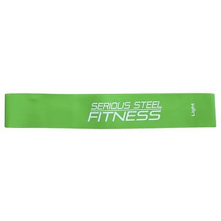 Serious Steel Fitness, Minilazos de 12 in, Verde claro, 1 unidad