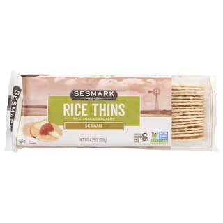 Sesmark, Rice Thins, Rice Snack Crackers, Sesame, 4.25 oz (120 g)