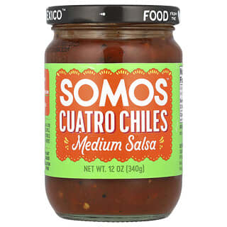 Somos, Cuatro Chiles Salsa, Médio, 340 g (12 oz)