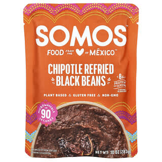 Somos, Chipotle Refried Black Beans, Chipotle-Refried-Schwarze-Bohnen, mittel, 283 g (10 oz.)