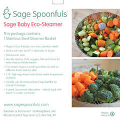 Sage Spoonfuls, Bebé, Vaporizador ecológico, 1 unidad