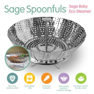 Sage Spoonfuls, Baby, Eco Steamer, 1 шт.