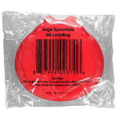 Sage Spoonfuls, Тарелка с божьей коровкой Sili, красная, 1 шт. (Товар снят с продажи) 