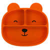 Sili Bear Plate, Orange, 1 Count