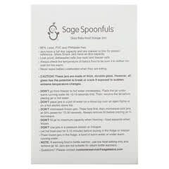 Sage Spoonfuls, Frascos de vidrio para almacenar alimentos para bebés, paquete de 6