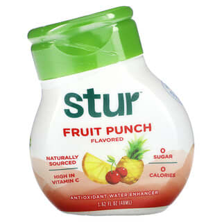 Stur, Potencializador Antioxidante de Água, Ponche de Frutas, 48 ml (1,62 fl oz)
